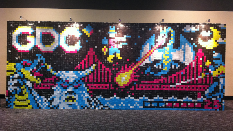 Illustration for article titled The Pixel Mural With 5,760 Artists